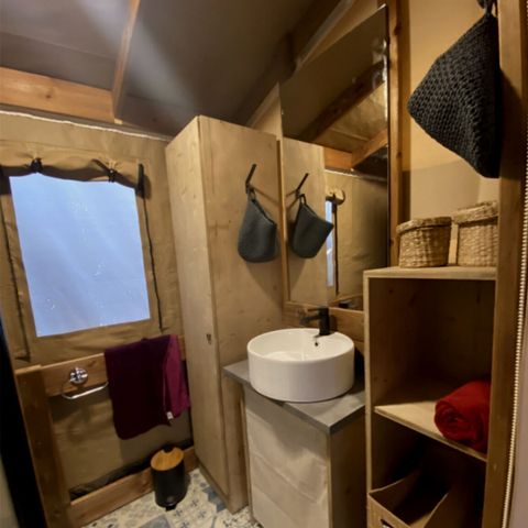 Safarizelt 5 Personen - Zelt Lodge 32 m2 2 Zimmer 4/5 Pers.