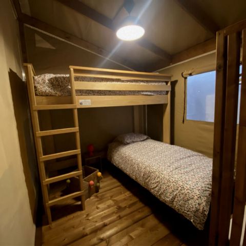 Safarizelt 5 Personen - Zelt Lodge 32 m2 2 Zimmer 4/5 Pers.
