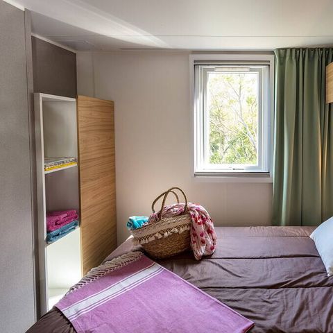 Mobilheim 4 Personen - Comfort | 2 Schlafz. | 4 Pers. | Erhöhte Terrasse | Klimaanlage | TV