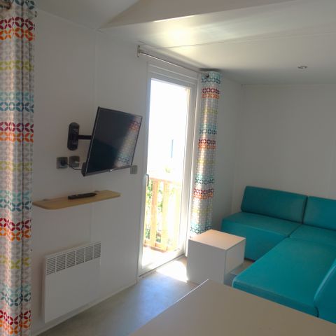 Mobilheim 6 Personen - 4/6 Personen 2 Schlafzimmer, LUXUS und am Teich, 31m2 Kategorie 4