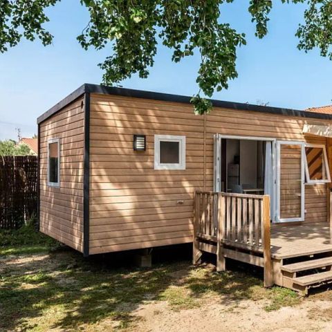 Mobilheim 6 Personen - Mobilheim | Premium | 3 Zi. | 6 Pers. | Erhöhte Terrasse | 1 Bad | Klima.