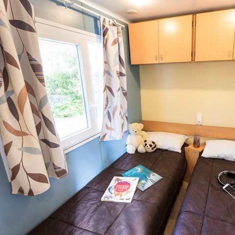 Mobilheim 4 Personen - Classic | 2 Schlafz. | 4 Pers. | Erhöhte Terrasse