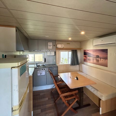 Mobilheim 4 Personen - Bungalow Standard - KLIMA - WIFI - DRAPS - TISCHTÜCHER