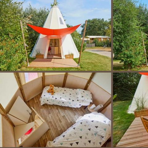 Unterkunft 5 personen - TIPI - HOME 3Sch - Ohne Sanitäranlagen - 34m2