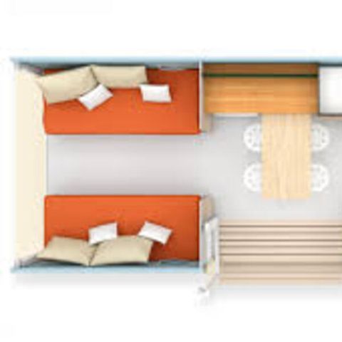 Zelt 4 personen - Zelt Ciela Coco Sweet - 2 Zimmer (ohne Sanitäranlagen)