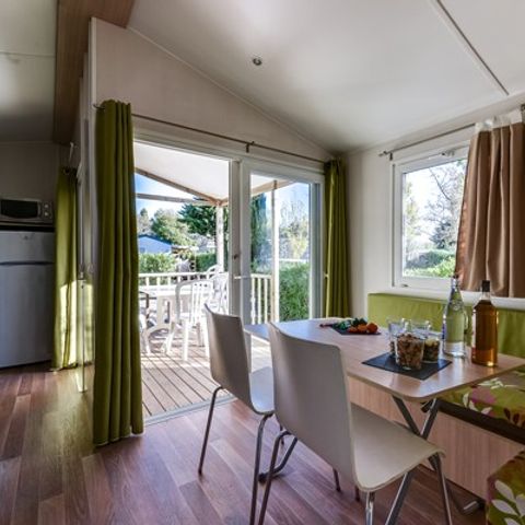 Mobilheim 4 personen - Classic | 2 Zi. | 4 Pers. | Erhöhte Terrasse | Klim.