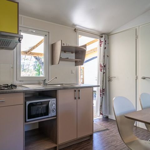 Mobilheim 4 personen - Classic | 2 Zi. | 4 Pers. | Erhöhte Terrasse