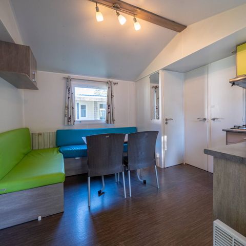 Mobilheim 6 Personen - Comfort | 3 Zi. | 6 Pers. | Erhöhte Terrasse | Clim.