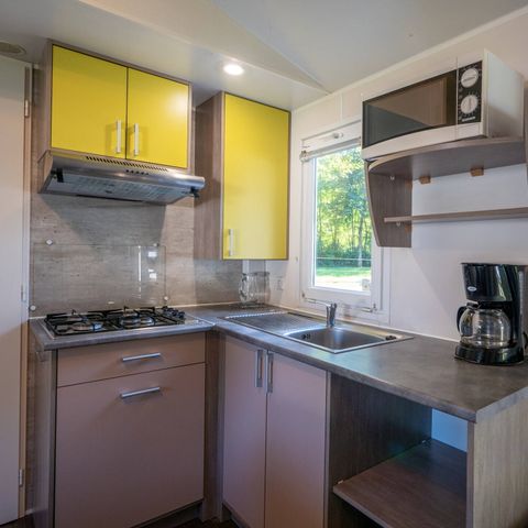 Mobilheim 6 Personen - Comfort | 3 Zi. | 6 Pers. | Erhöhte Terrasse | Clim.