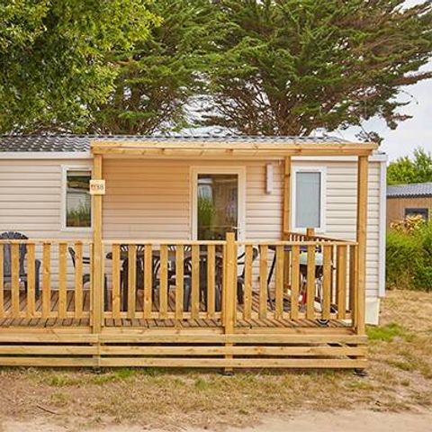 Mobilheim 6 personen - Classic | 3 Schlafz. | 6 Pers. | Erhöhte Terrasse | 1 Bad | Klimaanlage...