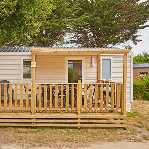 Mobilheim 6 personen - Comfort | 3 Zi. | 6 Pers. | Erhöhte Terrasse | Klimaanlage | TV