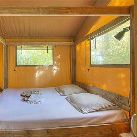 Bungalow 5 Personen - Safari Lodge Zelt | 2 Schlafz. | 4/5 Pers. | Einfache Terrasse