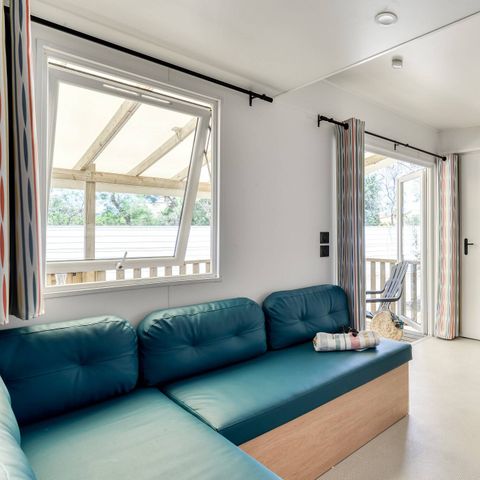 Mobilheim 6 Personen - Mobilheim | Premium | 3 Schlafz. | 6 Pers. | Terrasse Lounge | Clim.