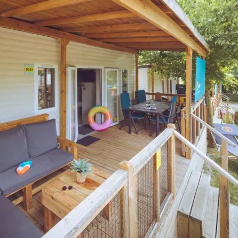 Mobilheim 5 Personen - Premium 2 bedrooms 2bathrooms Lounge
