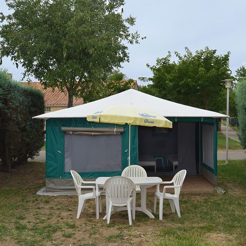 Bungalowzelt 4 Personen - Karibik, ohne Sanitär