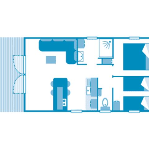 Mobilheim 4 Personen - Cottage Horchata 4p 2hab ****