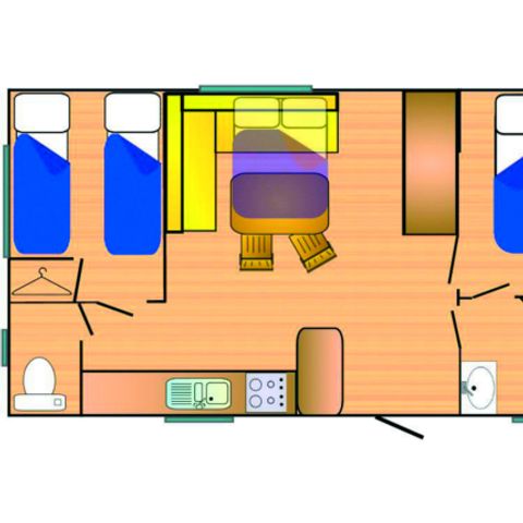 Mobilheim 6 personen - Grand 750-2 A/C CD