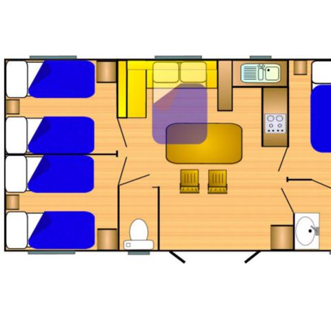 Mobilheim 6 personen - Grand 860 A/C CD