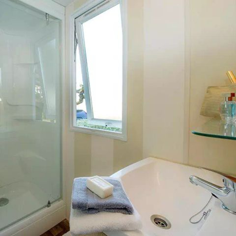Mobilheim 8 personen - Mobilheim | Premium | 3 Zi. | 6/8 Pers. | Erhöhte Terrasse | 1 Bad | Klim.