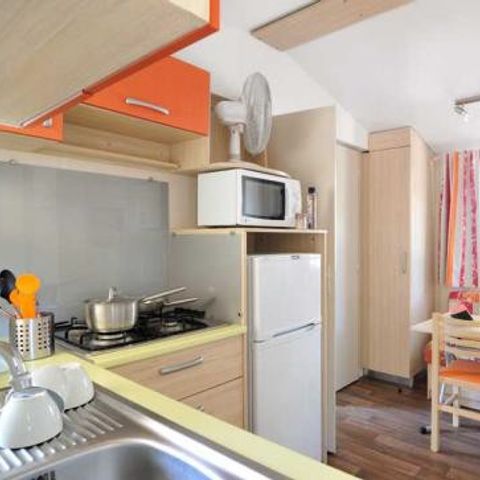 Mobilheim 4 personen - Comfort | 2 Zi. | 4 Pers. | Erhöhte Terrasse | Klim.