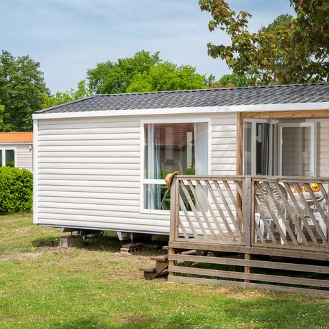 Mobilheim 6 personen - Comfort | 2 Zi. | 4/6 Pers. | Einfache Terrasse | Klimaanlage
