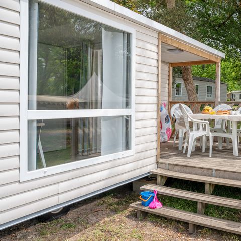 Mobilheim 6 personen - Comfort | 2 Zi. | 4/6 Pers. | Einfache Terrasse | Klimaanlage