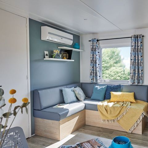 Mobilheim 6 personen - Comfort | 2 Zi. | 4/6 Pers. | Einfache Terrasse | Klim.