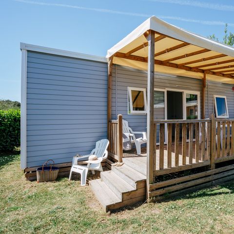Mobilheim 6 personen - Mobilheim | Comfort | 3 Zi. | 6 Pers. | Erhöhte Terrasse | 1 Bad | Klima.