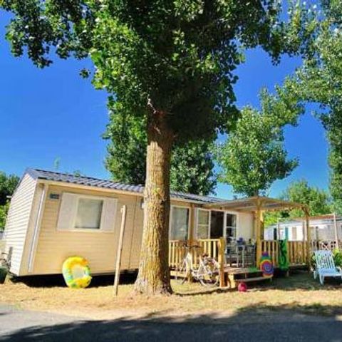 Mobilheim 6 personen - Comfort XL | 3 Zi. | 6 Pers. | Erhöhte Terrasse | Klima.