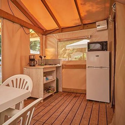 Safarizelt 4 Personen - Super Lodge Zelt | Comfort | 2 Schlafz. | 4 Pers. | Ohne Bad