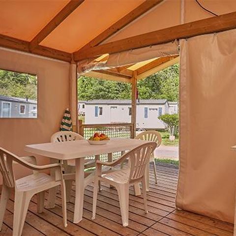 Safarizelt 4 Personen - Super Lodge Zelt | Comfort | 2 Schlafz. | 4 Pers. | Ohne Bad