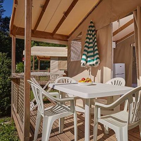Safarizelt 4 Personen - Super Lodge Zelt | Comfort | 2 Schlafz. | 4 Pers. | Ohne Bad