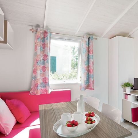 Mobilheim 6 Personen - Komfort + TV 2 Zimmer 26M2