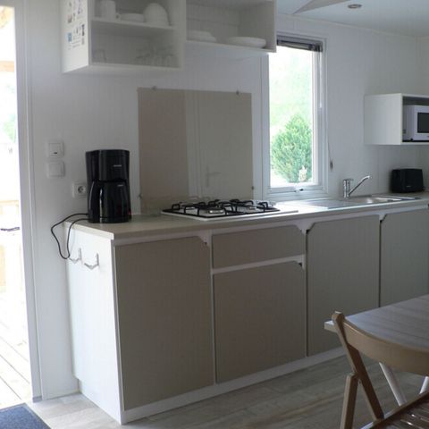 Mobilheim 6 Personen - Komfort + TV 2 Zimmer 26M2