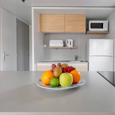 Mobilheim 4 Personen - Mobilheim | Comfort | 2 Zi. | 4 Pers. | Einfache Terrasse | Klima | TV