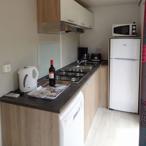 Mobilheim 4 Personen - Komfort + Declick Premium - Klima/TV/Geschirrspüler - Samstag