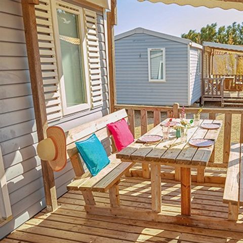 Mobilheim 4 personen - Mobilheim | Comfort | 2 Zi. | 4 Pers. | Erhöhte Terrasse