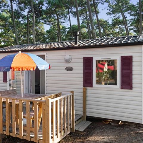 Mobilheim 4 personen - Classic | 2 Schlafz. | 4 Pers. | Einfache Terrasse