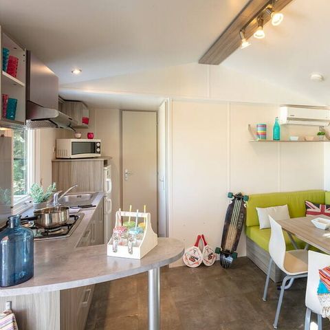 Mobilheim 6 Personen - Mobilheim | Classic | 2 Zi. | 4/6 Pers. | Erhöhte Terrasse | Klim.