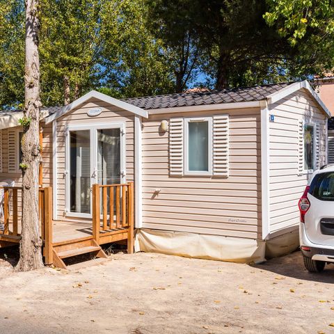 Mobilheim 4 Personen - Mobilheim | Comfort | 2 Zi. | 4 Pers. | Erhöhte Terrasse | Klimaanlage | TV