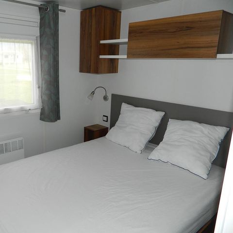Mobilheim 6 Personen - Premium-Mobilheim 38 m² (2 Schlafzimmer) + Terrasse – Meerblick, 4–6 Personen