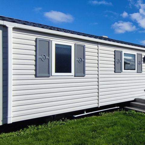Mobilheim 6 Personen - Premium-Mobilheim 38 m² (2 Schlafzimmer) + Terrasse – Meerblick, 4–6 Personen