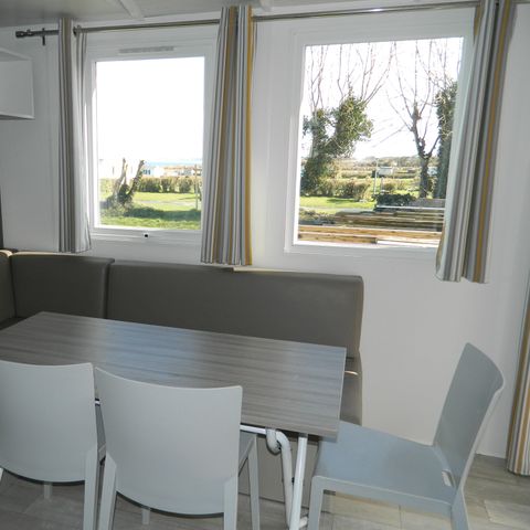 Mobilheim 6 personen - „Confort“ - 28 bis - 31 m² - 3 Schlafzimmer - Terrasse - Für 6–8 Personen