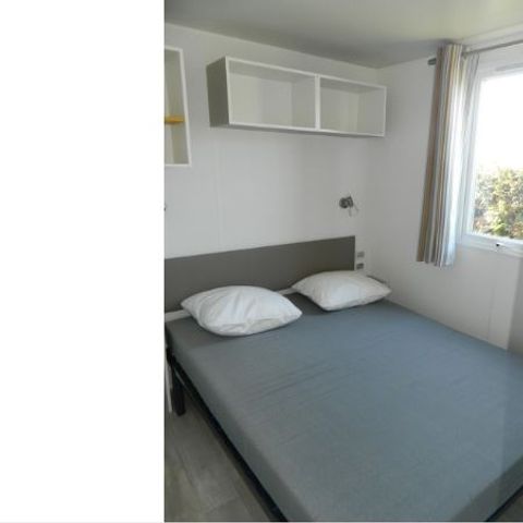 Mobilheim 6 Personen - Mobilheim „Confort“, 28 bis 31 m² (3 Schlafzimmer) + Terrasse, für 6–8 Personen