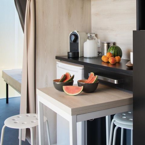 Bungalowzelt 4 Personen - CocoSweet 16 m² (2 Schlafzimmer) + Terrasse, 4 Personen
