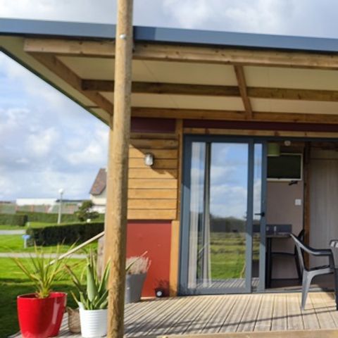 Chalet 4 personen - Premium Nature-Chalet 20 m² (1 Schlafzimmer) + Terrasse für 2–4 Personen