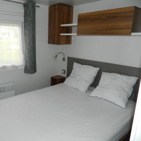 Mobilheim 6 Personen - Premium-Mobilheim 38 m² (2 Schlafzimmer) + Terrasse – Meerblick + Zugang zum Radweg entlang der Küste – 4/6 Personen