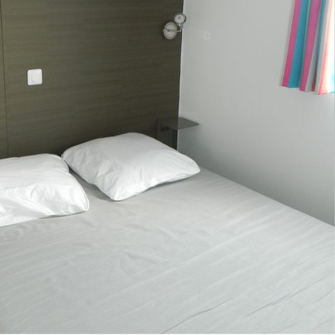 Mobilheim 8 Personen - Premium-Mobilheim 36 m² (3 Schlafzimmer) + Terrasse – Meerblick, 6–8 Personen