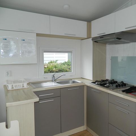 Mobilheim 6 personen - „Standard“ 32 m² - 2 Schlafzimmer - Terrasse für 4–6 Personen