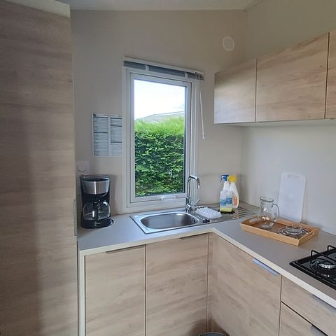 Mobilheim 4 Personen - Mobilheim „Confort“, 20 m² (1 Schlafzimmer) + Terrasse, für 2–4 Personen